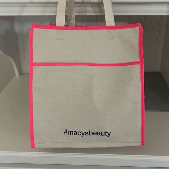 MACYS Canvas Tote Bag NWOT - Picture 1 of 4